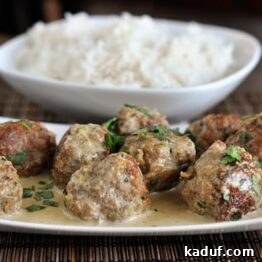 Thai Green Curry Meatballs dish