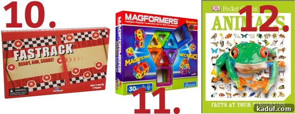 Children's Gift Guide: Small Wonders 6 Two children intensely playing the Fastrack game, a competitive dexterity game