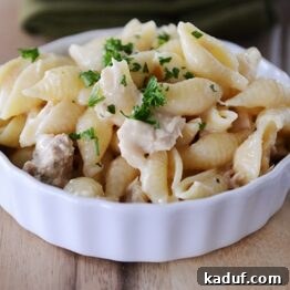 One Pot Creamy Tuna and Shells