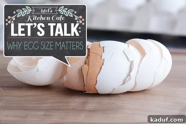 Why Egg Size Isn't Just a Number 2 A bunch of egg shells lined up next to each other, illustrating the concept of egg sizing in baking.