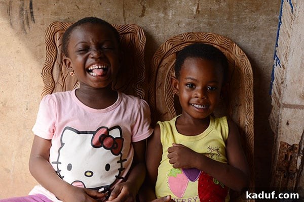 Answering Africa's Call 2 Joyful Ghanaian children playing in a village