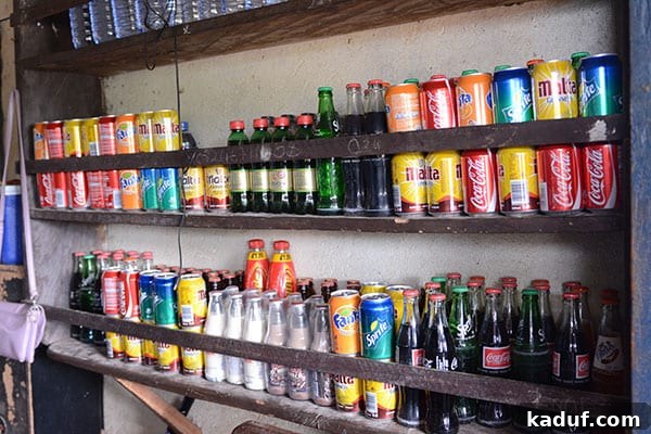 Answering Africa's Call 10 Naomi proudly displaying cold drinks in her small shop