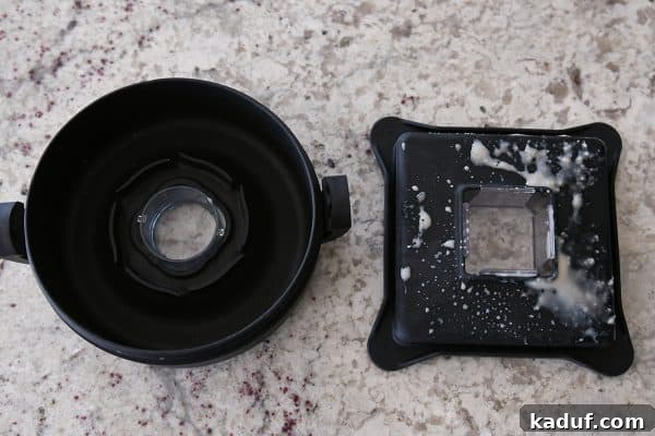 Blendtec vs Vitamix: Lid cleanliness after blending