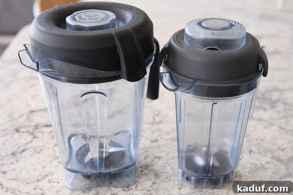 Vitamix 64oz jar vs. Blendtec jar sizes