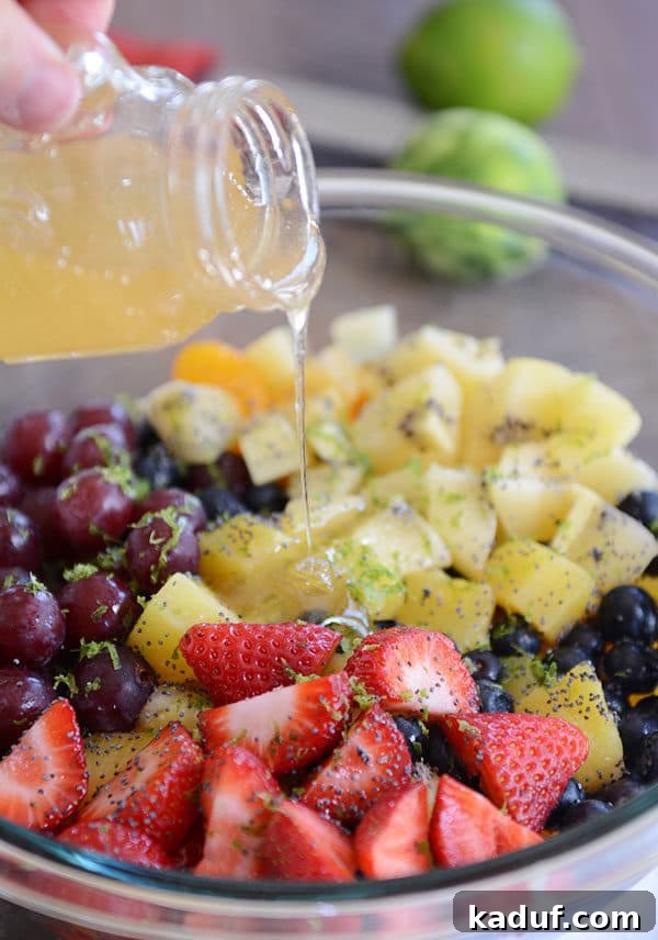 Honey Lime Fruit Salad
