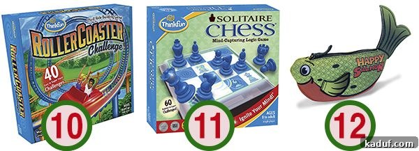 Mel's Holiday Game Guide: New Releases and Timeless Treasures 6 A duo of STEM-focused games: ThinkFun Roller Coaster Challenge, inviting design and building, and Solitaire Chess, for solo strategic thinking.
