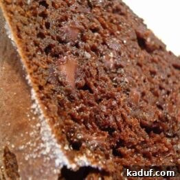 The finished Super Moist Fudge Bundt Cake, ready for dusting with powdered sugar.