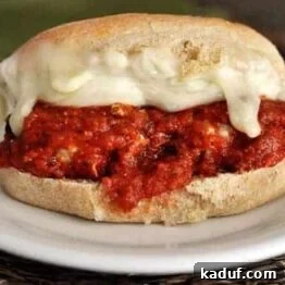 Italian Meatball Subs ready to be served