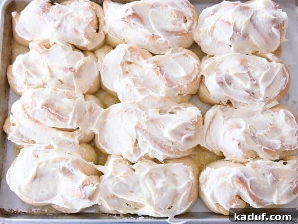 Sun-Kissed Orange Swirl Rolls 14 Baked and frosted homemade orange sweet rolls in twist shape.
