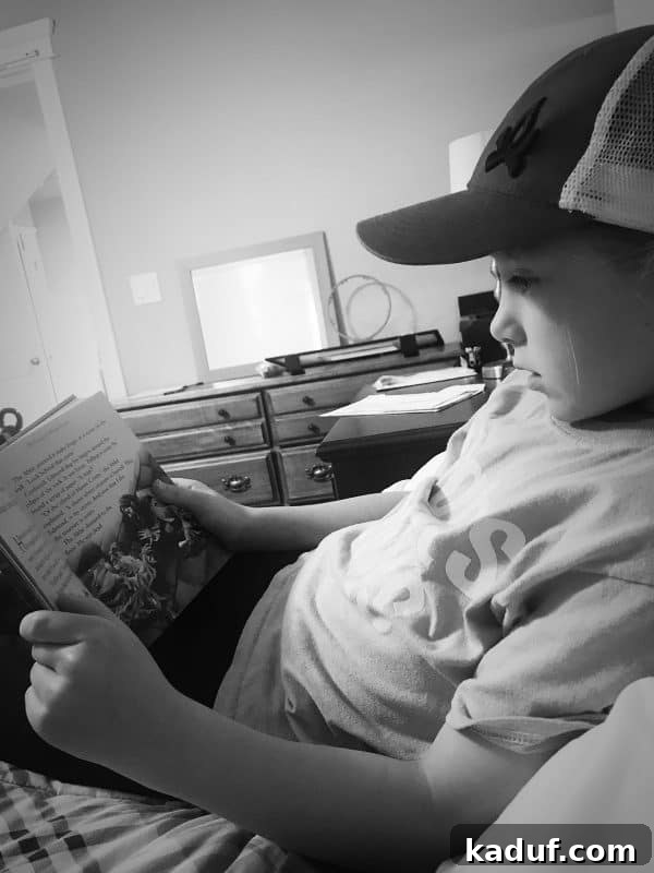 Weekly Wind Down 3 girl reading book on bed