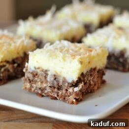 Chocolate Haystack Cheesecake Bars 4 Chocolate Haystack Cream Cheese Squares