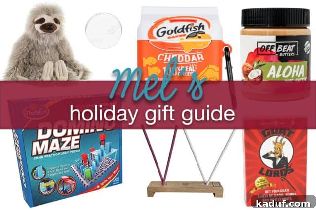 Mel's Merry & Bright Gift Ideas 2 Festive holiday scene with wrapped gifts and decor, symbolizing thoughtful giving.