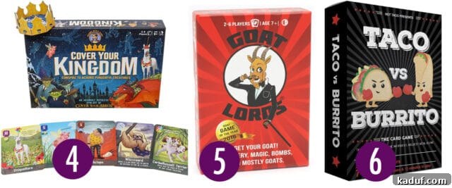 Mel's Merry & Bright Gift Ideas 4 Close-up of popular card games.