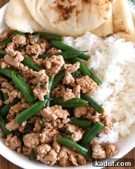 Quick & Easy: 15+ Light Meals Ready in 30 Minutes 2 Thai-Style Ground Turkey and Green Beans
