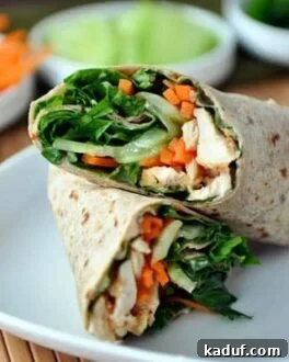 Quick & Easy: 15+ Light Meals Ready in 30 Minutes 23 Thai Chicken Crunch Wraps