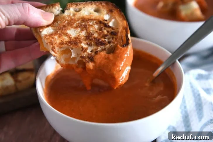 The Ultimate Tomato Soup Experience 2 Homemade tomato soup with grilled cheese