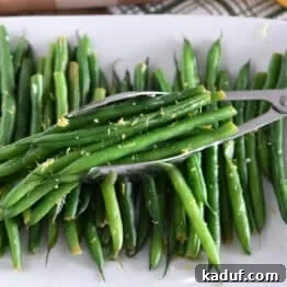 Lemon Garlic Skillet Green Beans
