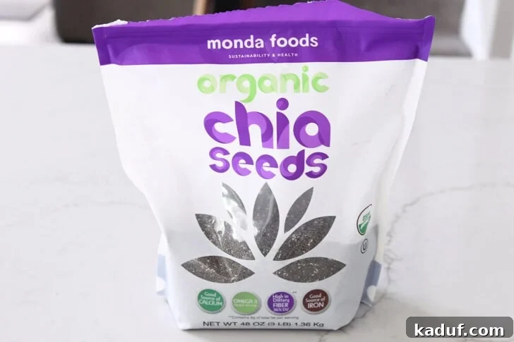 Best Ever Overnight Chia Oats 6 Bag of organic chia seeds