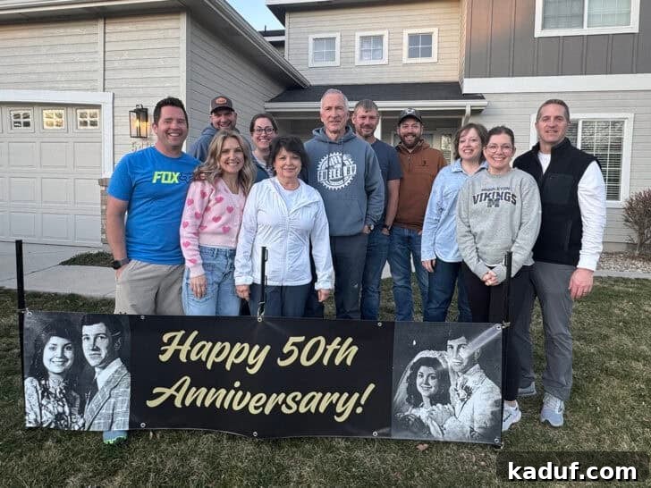 Friday Musings 2 Parents and adult siblings celebrating a 50th anniversary. Happy 50th Anniversary!